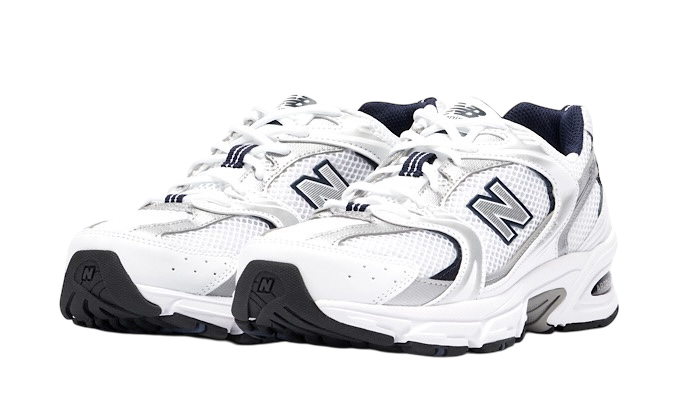 New Balance 530 White Silver Navy