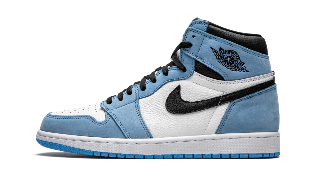 Jordan 1 Retro High White University Blue Black (UNC) - Shoeinc.de